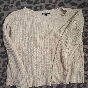 Brandy Melville Cream Knit Sweater One Size Fits All